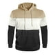 thumbnail image 2 of pstuiky mangas largas para hombre, Sudadera con capucha de manga larga con bolsillo y diseño de patchwork liso informal para hombre camisetas de hombre s, 2 of 6