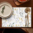 thumbnail image 5 of Pioneer Flower Floral Print Pattern Summer Placemats Table Placemats Set Of 4-Linen Kitchen Washable Placemats Table Mats 12x18 Inch Non-Slip Heat Resistant, 5 of 5