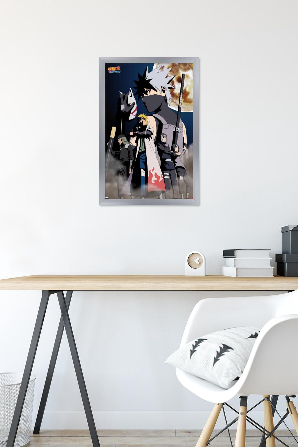 Naruto Shippuden - Kakashi Key Art Wall Poster, 14.725" x 22.375" Framed