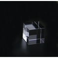 thumbnail image 5 of FixtureDisplays® 3.5x3.5x3.5" Riser Paper Weight Clear Crystal Cube Riser Solid Block 16765-3.5INCH, 5 of 5