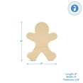 thumbnail image 5 of Chunky Gingerbread Decor 4-inch, Pack of 100 Mini Wood Cutouts, Wood Blanks for Farmhouse Christmas Room Decorations, by Woodpeckers, 5 of 8