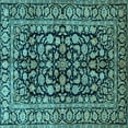 thumbnail image 1 of Ahgly Company Indoor Square Persian Light Blue Traditional Area Rugs, 3' Square, 1 of 4