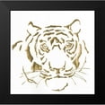 thumbnail image 2 of Paschke, Chris 12x12 Black Modern Framed Museum Art Print Titled - Gilded Tiger, 2 of 5