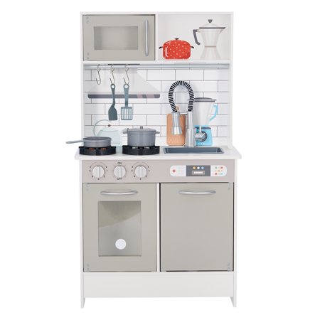 Teamson Kids Little Chef Valencia Classic Play Kitchen Grey