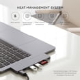 thumbnail image 4 of Adaptador Multipuertos Pro Slim SATECHI Gris Espacial con USB C Hub y Resolución 4K para MacBook Pro, 4 of 7