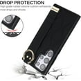 thumbnail image 4 of for Samsung Galaxy S23 Ultra Case with Wristband Strap, PU Leather Phone Case with Ring Stand Case for Samsung Galaxy S23 Ultra ZWD Black, 4 of 18