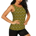thumbnail image 2 of Gukieu Sunflowers 2 Print Women's Quick-drying Fitness Vest, Round Neck Sleeveless Fitness T-shirt, Suitable for Yoga, Sports-Large, 2 of 7