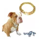 thumbnail image 1 of Collar Dorado Para Perro Cadena Tipo Cubana Imitación Oro, 1 of 8