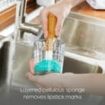 thumbnail image 7 of Full Circle Crystal Clear 2.0 Glassware Cleaning Sponge with Handle, 7 of 7