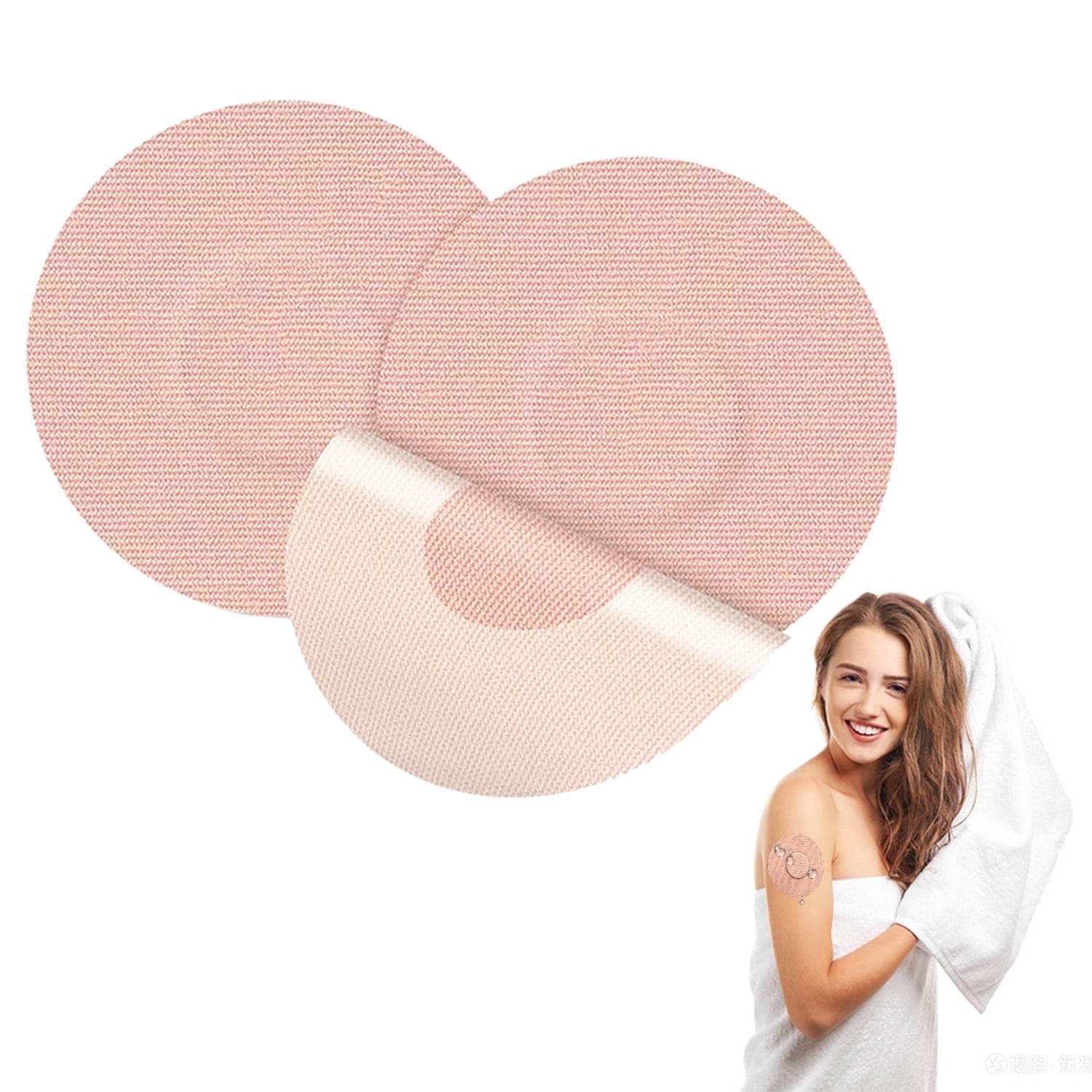 60 Pack Freestyle Adhesive Patches&Bandage,Waterproof&Sweatproof CGM Sensor Cover for Libre 1/2/3(Compatible with Guardian 3,Enlite,Dexcom G6 G5 G4),Pre-Cut Continuous Glucose Monitor Protection Tape
