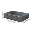 thumbnail image 2 of Non-Woven Clothes Quilt Storage Bag with Transparent Lid - Dust-Proof Under-Bed Organizer for Storing Blankets, Thick Bedding, Winter Coats, Sweaters and Home Textile Supplies, 6*18*24in, Gray, 2 of 6