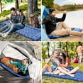 thumbnail image 3 of (Navy blue)Ultralight Foot Press Inflatable With Built-in Pump, Waterproof Mattress, 3 of 5