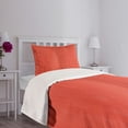 thumbnail image 3 of Ambesonne Coral Quilted Bedspread Set 2 Pcs, Vintage Wood Board Barn, Twin Size, Dark Coral, 3 of 5
