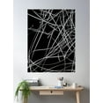 thumbnail image 2 of Black And White Linear Abstract Art Photography 3 Poster Wall Art, Modern Wall Decor For Living Room Bedroom, 12x18 UNFRAMED, 2 of 3