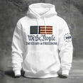 thumbnail image 2 of USA 250th Anniversary Merchandise, Mens Fourth of July Outfit American Flag Print Sweatshirt Tactical Hoodies for Men Lightweight, 2 of 4