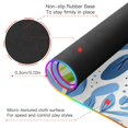 thumbnail image 4 of Watercolor Apple and Leaf RGB Gaming Mouse Pad Large Keyboard Mat Rubber Base 13 Light Modes, 4 of 6