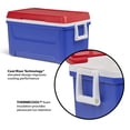 thumbnail image 3 of Igloo 48 QT Laguna Hard Sided Ice Chest Cooler, Blue Red and White, 3 of 24