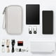 thumbnail image 3 of Bolsa organizadora de cables de viaje Todo en Estuches de almacenamiento multifuncionales a prueba de golpes Bolsa de transporte Bolsa para cable gris Macarena Bolsas organizadoras de cables, 3 of 7