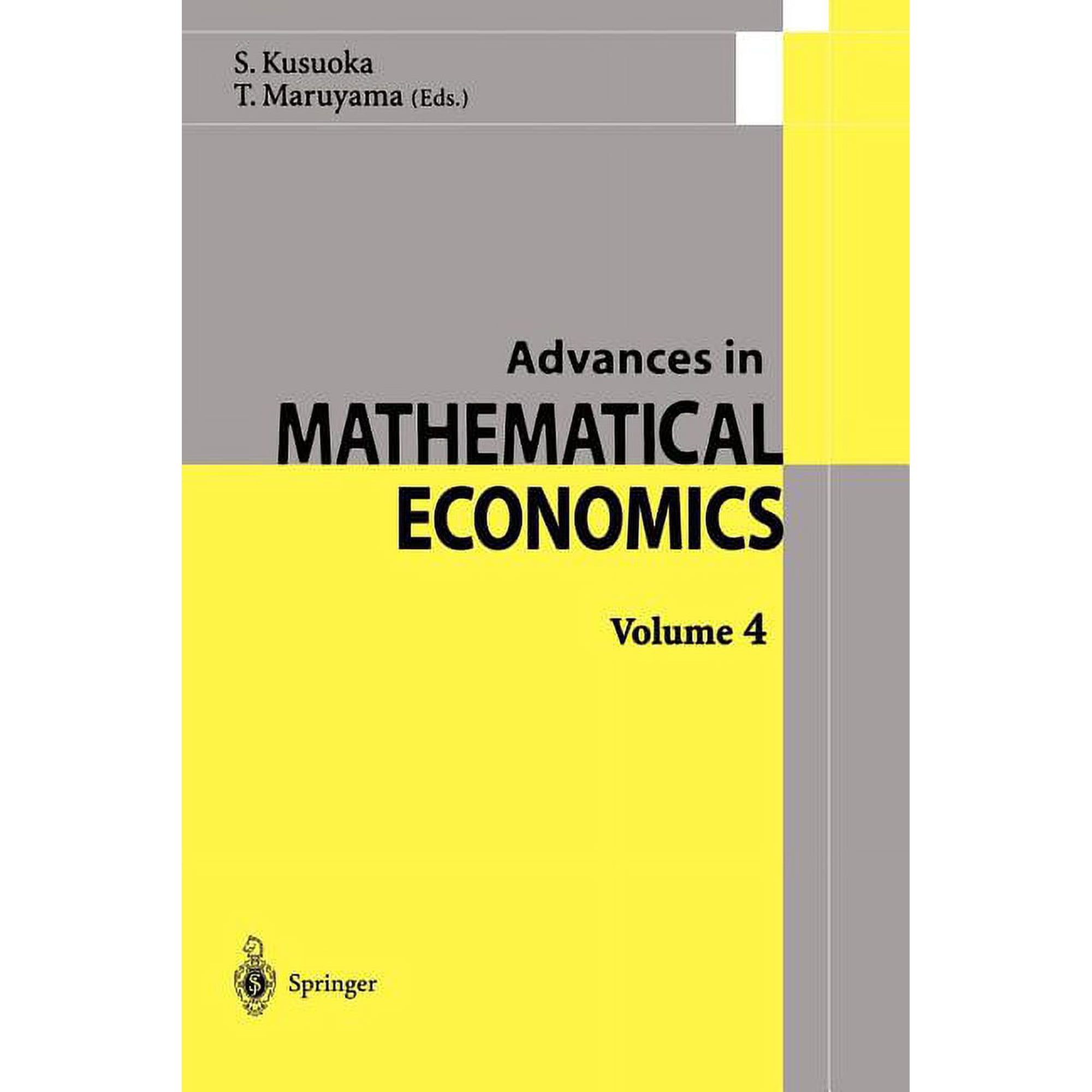 Advances in Mathematical Economics Advances in Mathematical Economics 4, Book 4, (Paperback)