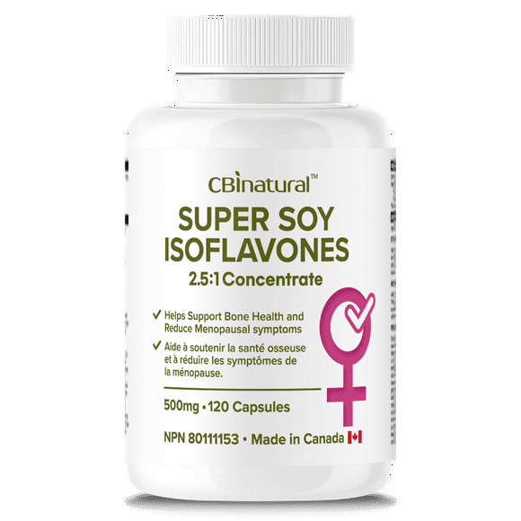 Super Soy Isoflavones 2.5:1 Extract, 1250 mg Strength, 120 Vegan Capsules, 4-Month Supply