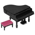 thumbnail image 5 of 1 Set Mini House Piano Stool Doll House Musical Instrument Doll House Adornments, 5 of 5