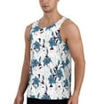 thumbnail image 2 of Haiem Lilies Flowers Men Workout Tank Top Gym Bodybuilding Sleeveless Muscle T Shirts Athletic Tank Breathable Workout Shirt-Small, 2 of 9
