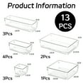 thumbnail image 4 of Drawer Organizer Set, Varied Size Bathroom and kitchen Drawer cabinet organizer Trays - style:style3;, 4 of 5