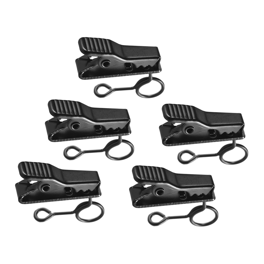 Andoer EY-J03 5pcs 6mm Wired Mic Microphone Tie Clip - image 4 of 7