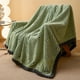 thumbnail image 4 of Manta de forro polar Sofá cama de poliéster Sherpa suave funda para el sofá para invierno y viajes, 4 of 6