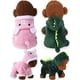 thumbnail image 3 of Juego de 2 piezas, ropa de navidad, ropa de gato, diseño de cerdo rosa, ropa de dinosaurio para mascotas, ropa de capucha térmica para cachorros y gatitos (grande) Shuxiu Wang 9024719203317, 3 of 5
