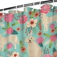 thumbnail image 3 of Golden Retriever Dog and Flowers Shower Curtain 36"x72" ,Bathroom Decorative Shower Curtains Set with 12 Hooks,Modern Waterproof Washable Shower Curtain, 3 of 6