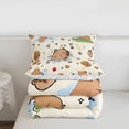thumbnail image 5 of Erosebridal Brown Cartoon Capybaras Twin Comforter Sets,Funny Mouse Rodent Bedding Set For Capybara Lovers Reversible 2 Pieces, 5 of 7
