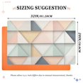 thumbnail image 6 of Yayeee Doormat for Indoor Entrance 32" x 20" Non Slippery Floor Rug, Pink Geometric, 6 of 8