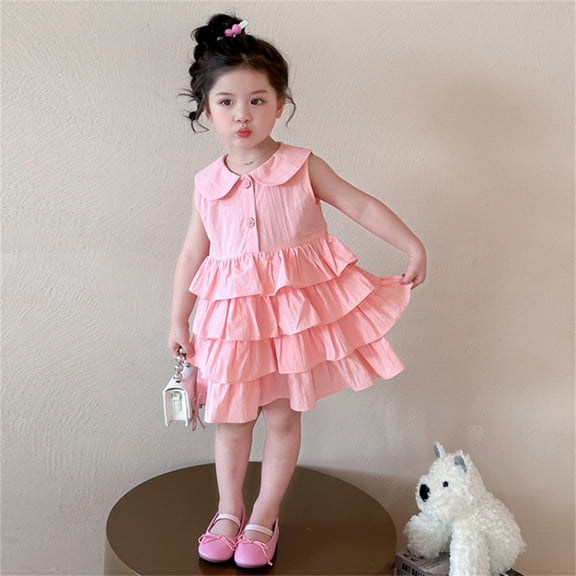 Girl Dress Cute Birthday Dress Kids Princess Dresses for Girls 7-8 Years