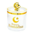 thumbnail image 3 of Lipstore Ramadan Candy Jar Decoration Resuable Countertop Organizer Candy Serving Jar Moon Star Clear, 3 of 8