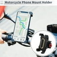 thumbnail image 2 of Soporte para teléfono de motocicleta Unique Bargains para manillar, compatible con teléfonos de 4.7 a 7.2 pulgadas, tono dorado, 2 of 7