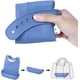 thumbnail image 3 of Ficarrico Babero de silicona lavable para adultos con bolsillo protector de ropa impermeable delantal reutilizable recogedor de migas a la hora de comer para comer paño para personas mayores 1 unidad, 3 of 5