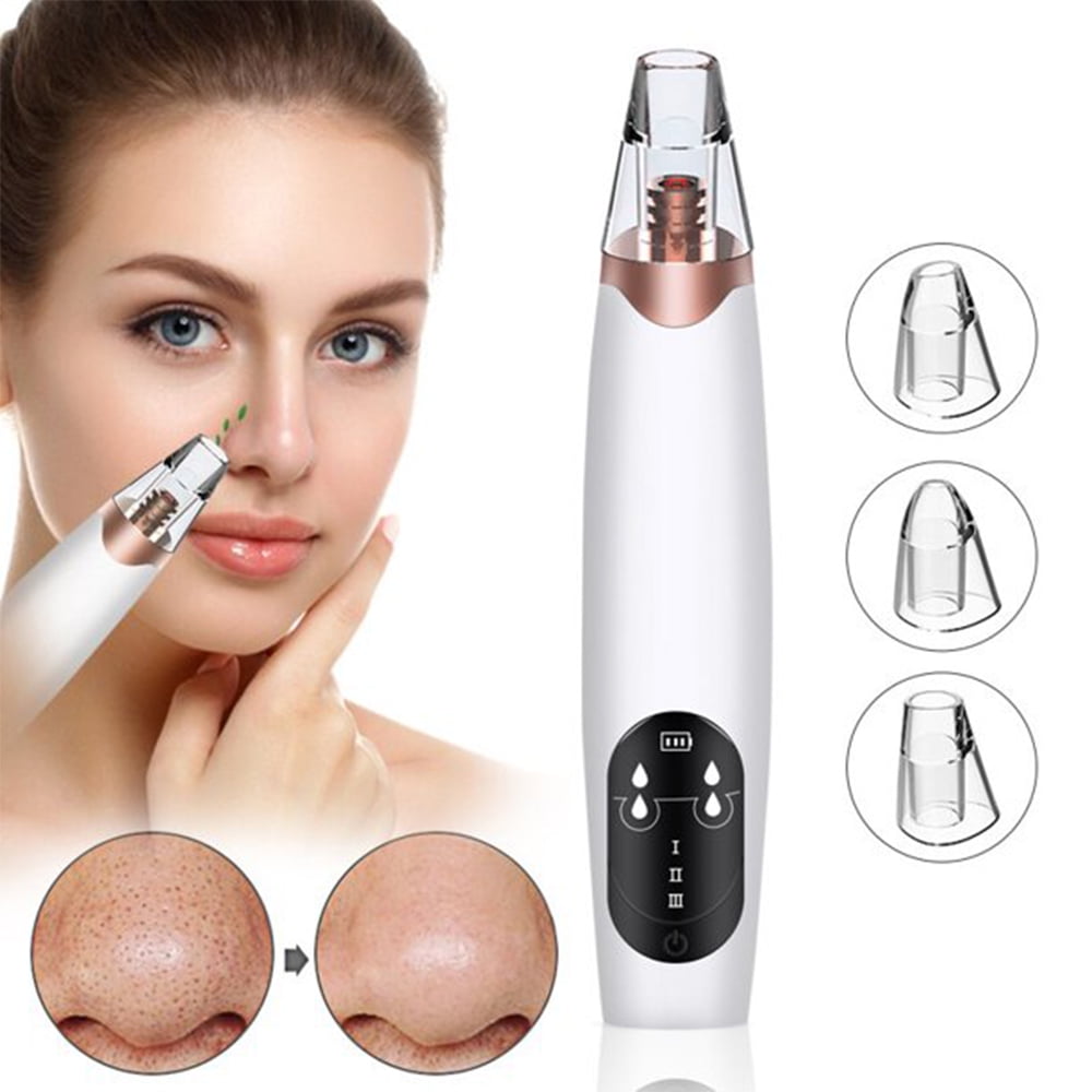 Blackhead Remover Pore Vacuum Cleaner, KROV Electric Rechargeable Comedone Extractor Facial Pore