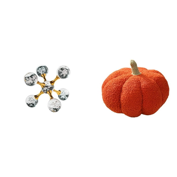 Figura de escritorio,Figura esférica para escritorio,oficina o decoración del hogar,Almohadas de calabaza de Halloween,Cojines de calabaza de Halloween,suaves,para decoración del