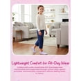 thumbnail image 3 of Justice No Show Socks for Girls, Cozy Socks for All Day Wear, 10 pk Pink Multi Color, 3 of 7