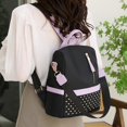 thumbnail image 1 of Mochila grande Bolso de viaje impermeable Cremallera Bolso de trabajo sólida informal (Negro), 1 of 6