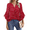 1-Red-Floral, variant on Fantaslook Blouses for Women Floral Boho Summer Tops V Neck Short Sleeve Shirts