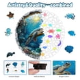 thumbnail image 2 of Puzzle de madera Leodozzio Sea Turtle 200 piezas para adultos, 2 of 7