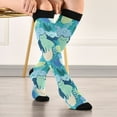 thumbnail image 5 of FORMRS Womens Knee High Socks Casual Long Thick Travel Daily Wear, 2 Pairs, Vibrant Cat Pattern, 5 of 6