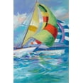 thumbnail image 2 of Slivka, Jane 23x32 White Modern Wood Framed Museum Art Print Titled - Full Sail I, 2 of 4