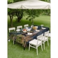 thumbnail image 4 of Outdoor Tablecloths with Umbrella Hole & Zipper, Forests Bears Tablecloth Rectangle 60x84 Inch, Modern Art Mountain Animals Watercolor Waterproof Table Cloth, Patio/Pool/Picnic Table Covers, 4 of 8