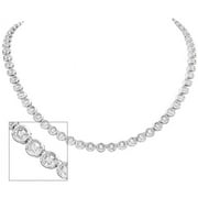 SuperJeweler 2 Carat Diamond Tennis Necklace, 16 Inches For Women
