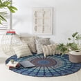 thumbnail image 3 of Round Tapestry Wall Hanging Ombre Hippie Mandala Bohemian Hippy Intricate Indian Tapestries Tablecloth 60 Inches, 3 of 8