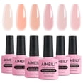 thumbnail image 1 of Gel de uñas AIMEILI Hema FREE con base de goma UV LED, 10 ml, 6 unidades, 47 unidades, 1 of 8