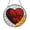 Stained Glass 9.84 Inch, variant on Heart and Pulse Stained Glass Suncatcher, Handmade Window Hanging Gift for Nurse or Doctor